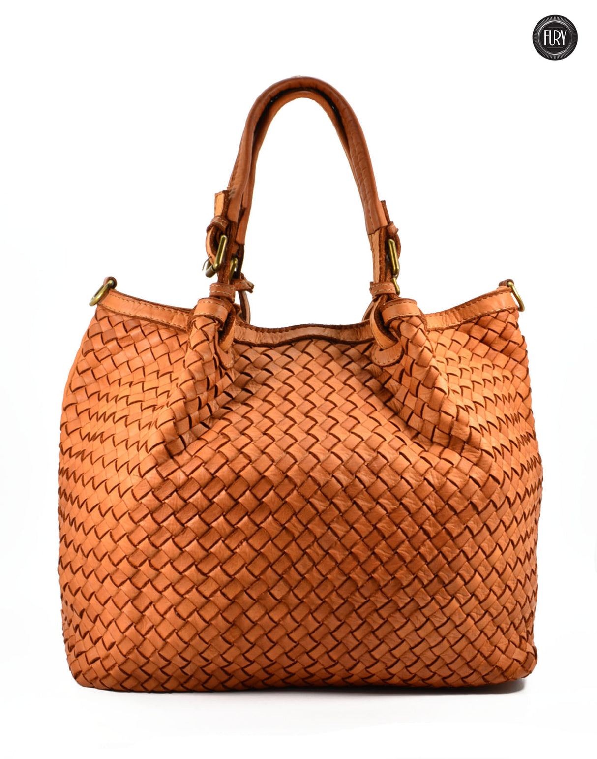 Caterina Lume Tasche aus gewebtem Leder
