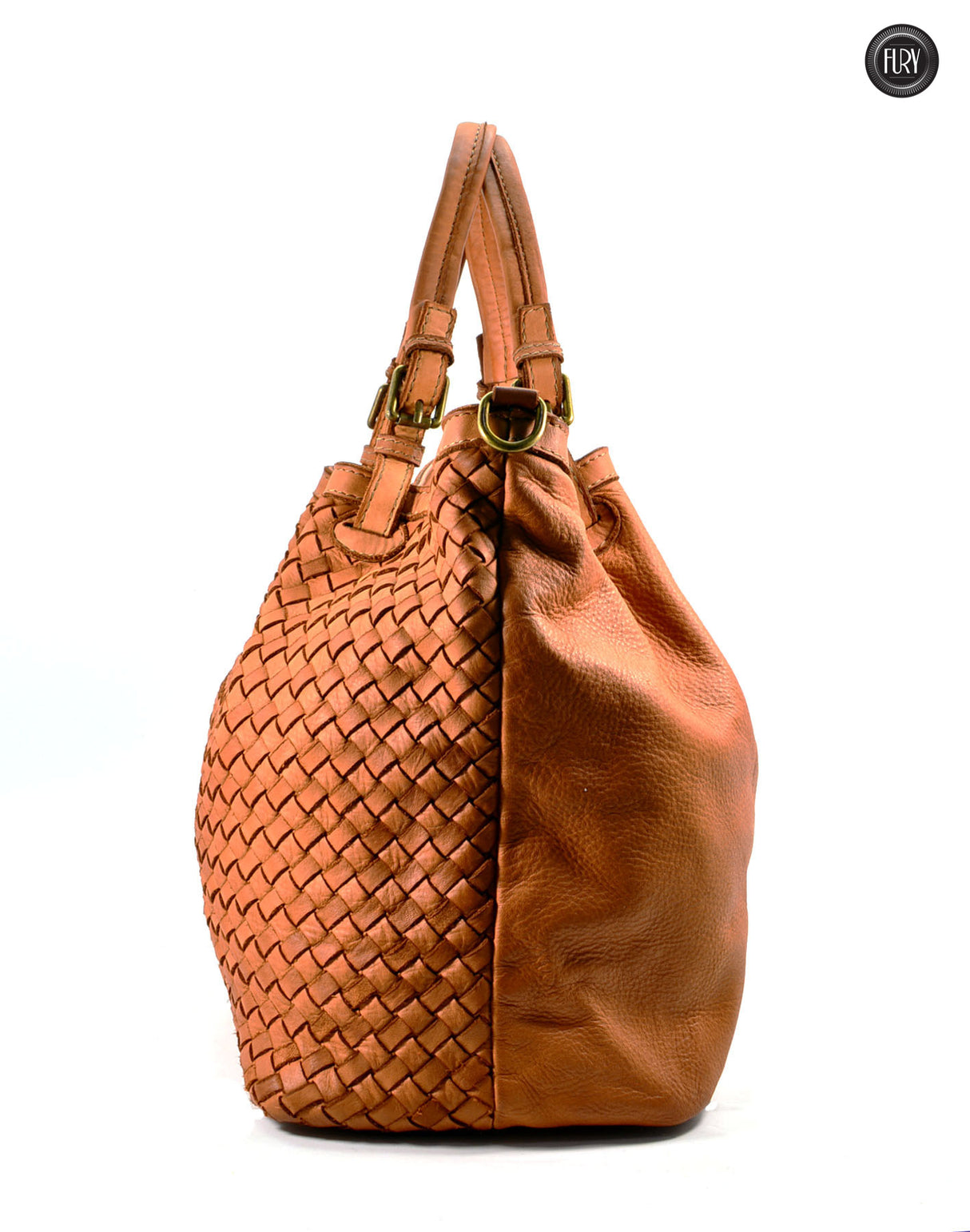 Caterina Lume Tasche aus gewebtem Leder