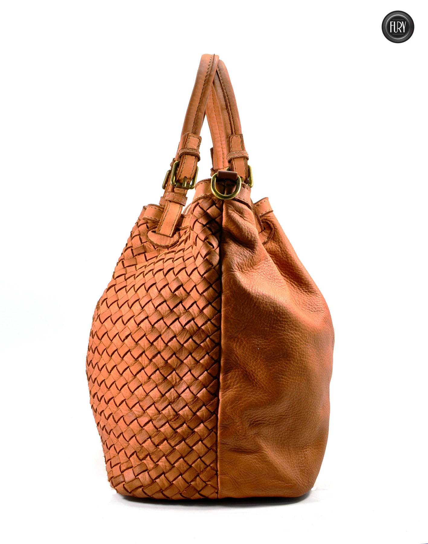 Caterina Lume Tasche aus gewebtem Leder