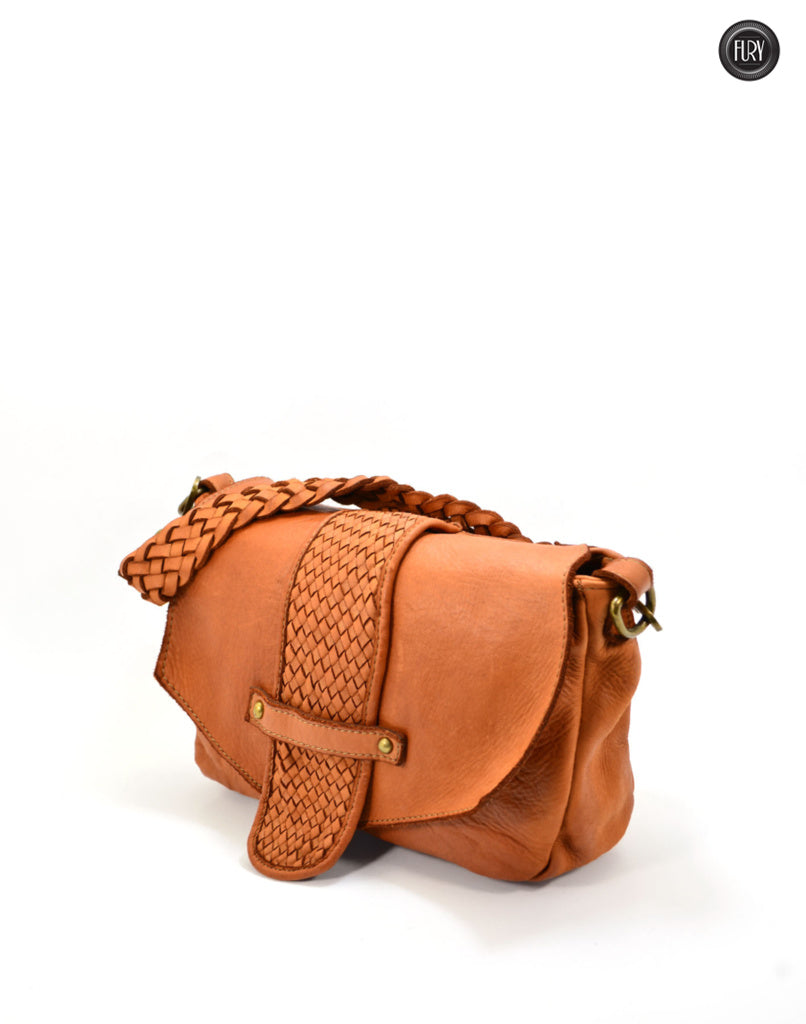 Antea gewebte Lederhandtasche