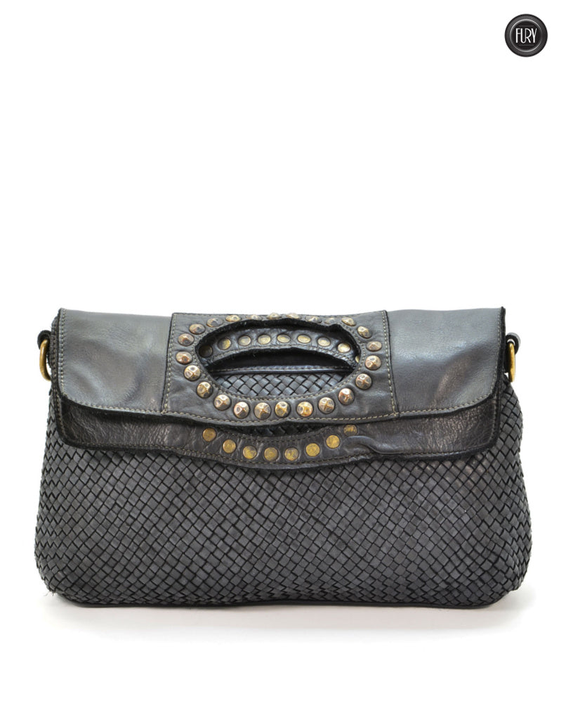 Noelia-Tasche aus gewebtem Leder