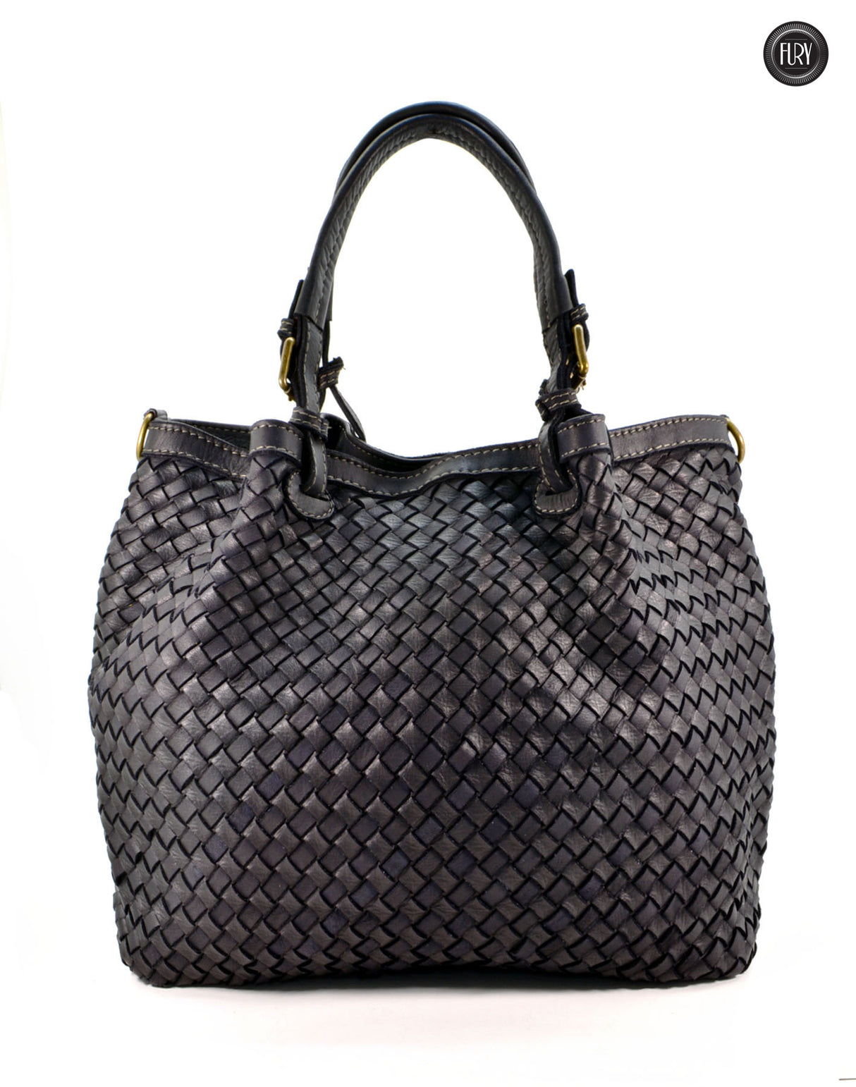 Caterina Lume Tasche aus gewebtem Leder