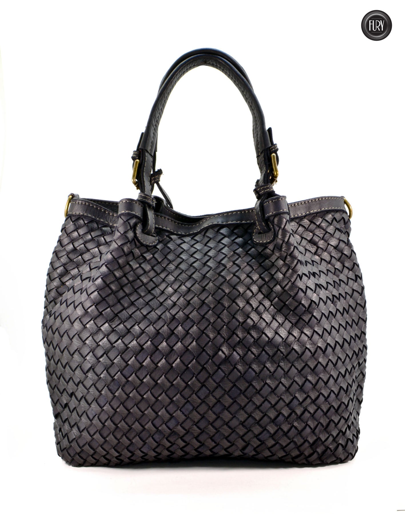 Caterina Lume Tasche aus gewebtem Leder