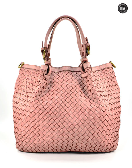 Caterina Lume Tasche aus gewebtem Leder