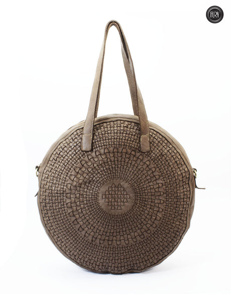 Aurora-Tasche aus gewebtem Leder