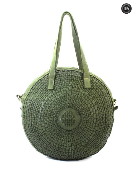 Aurora-Tasche aus gewebtem Leder