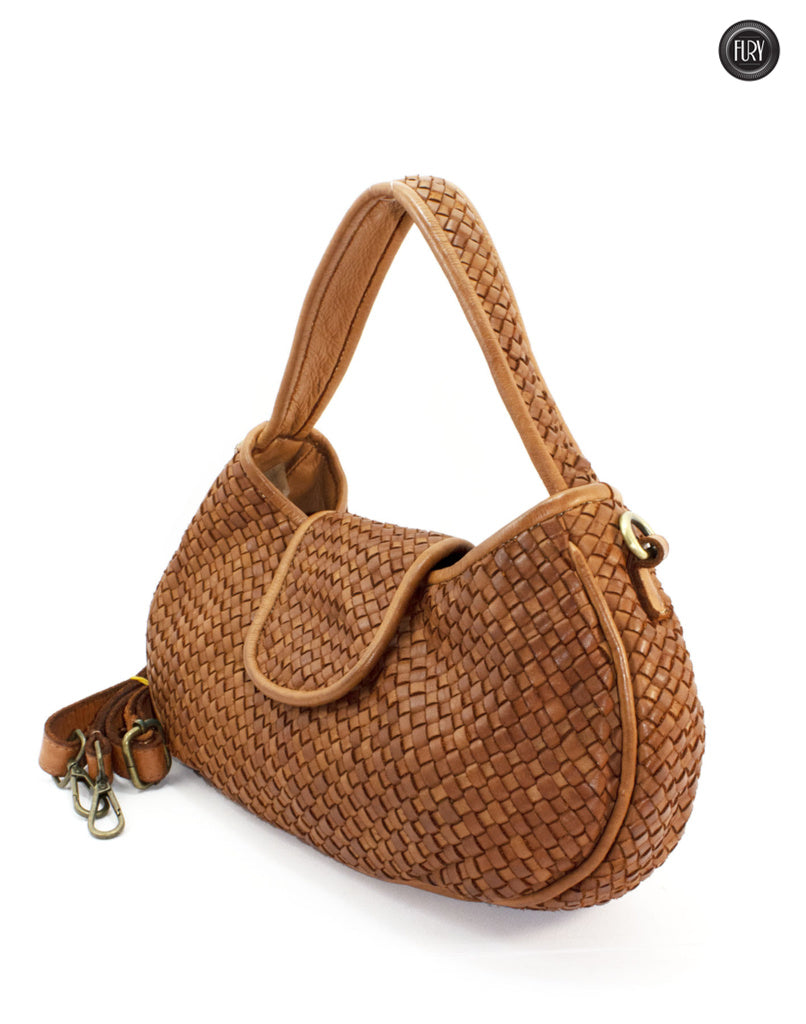 Clarissa Tasche aus gewebtem Leder