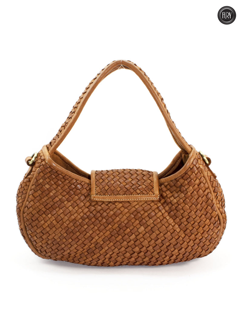 Clarissa Tasche aus gewebtem Leder