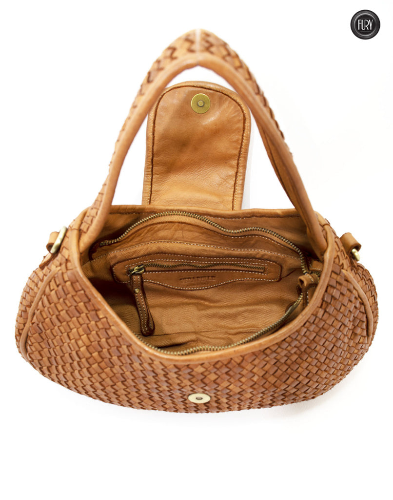 Clarissa Tasche aus gewebtem Leder