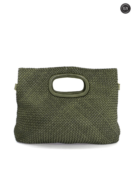 Artemisia gewebte Ledertasche
