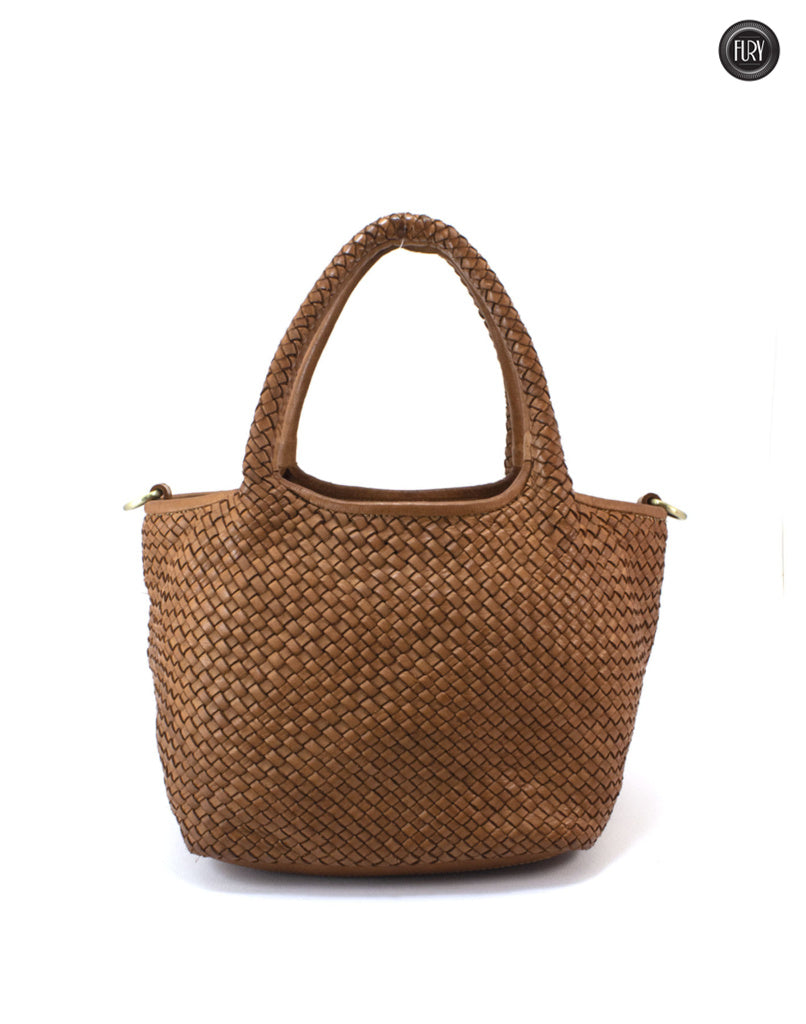 Alba Maxi-Tasche aus gewebtem Leder
