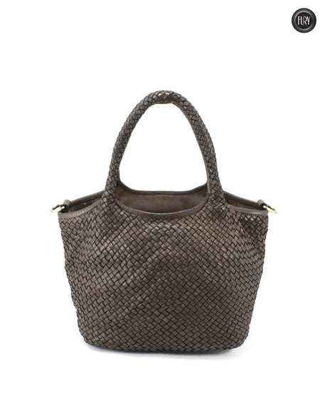 Alba Maxi-Tasche aus gewebtem Leder