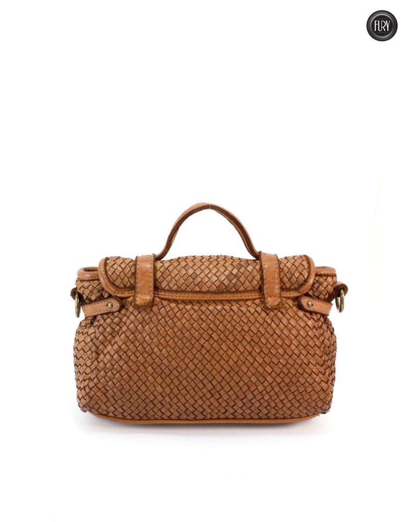Celia gewebte Lederhandtasche