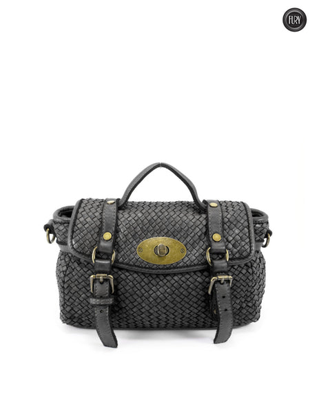 Celia gewebte Lederhandtasche