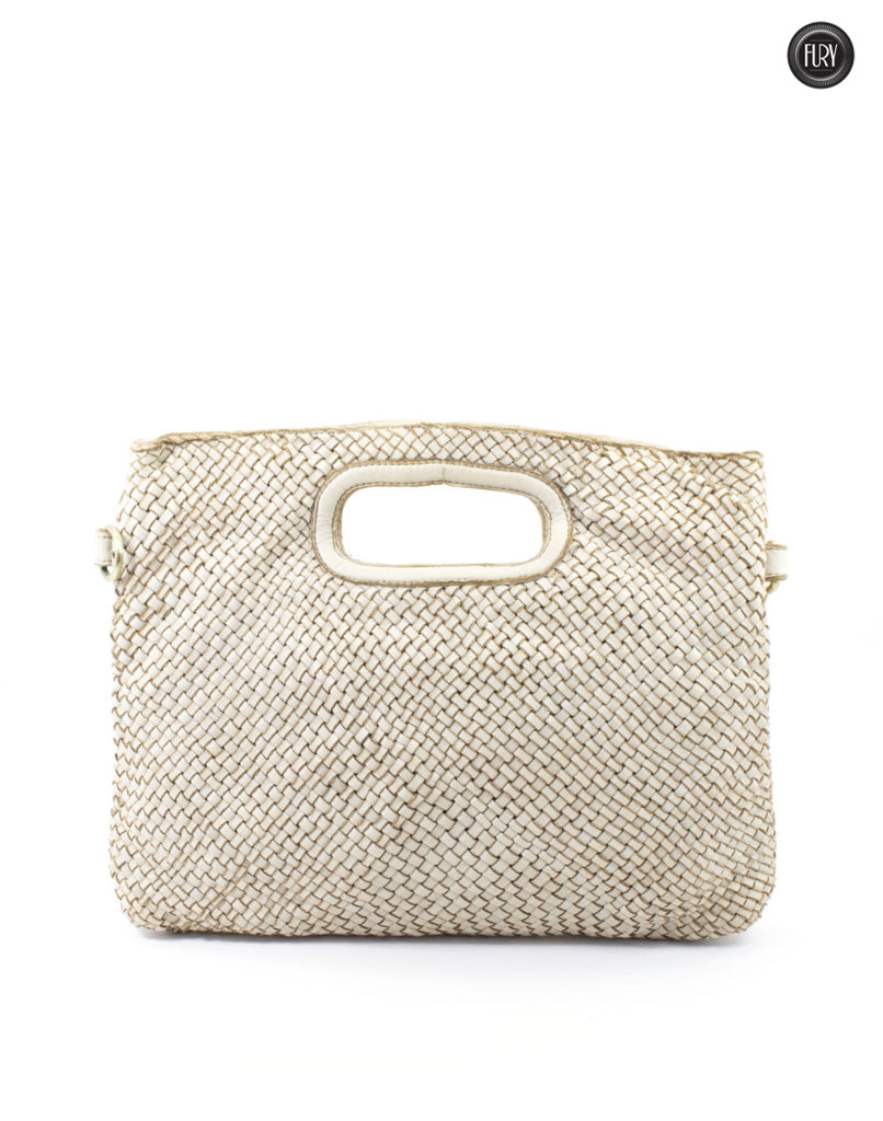 Artemisia gewebte Ledertasche