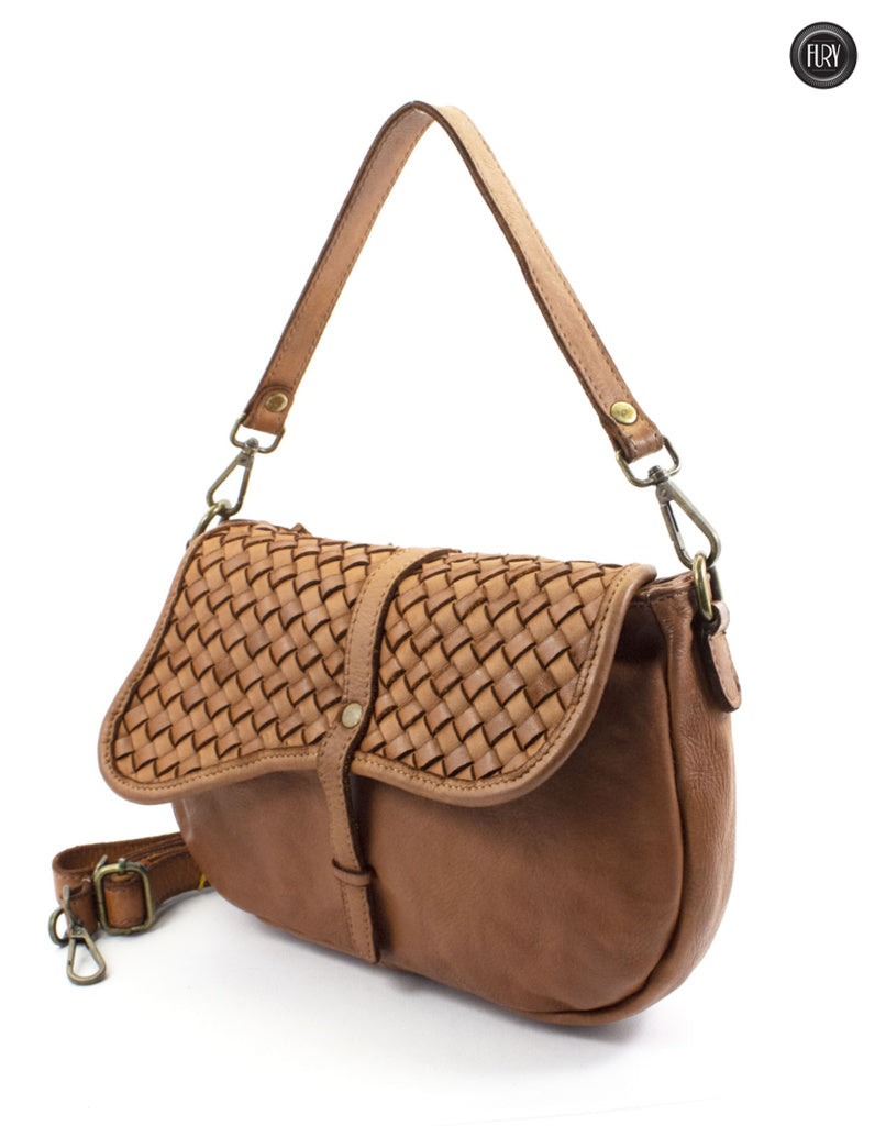 Livia Tasche aus gewebtem Leder