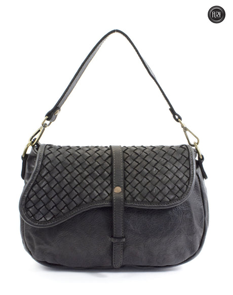 Livia Tasche aus gewebtem Leder