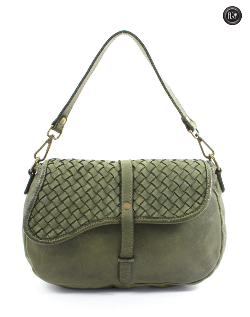 Livia Tasche aus gewebtem Leder