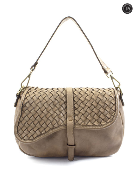 Livia Tasche aus gewebtem Leder