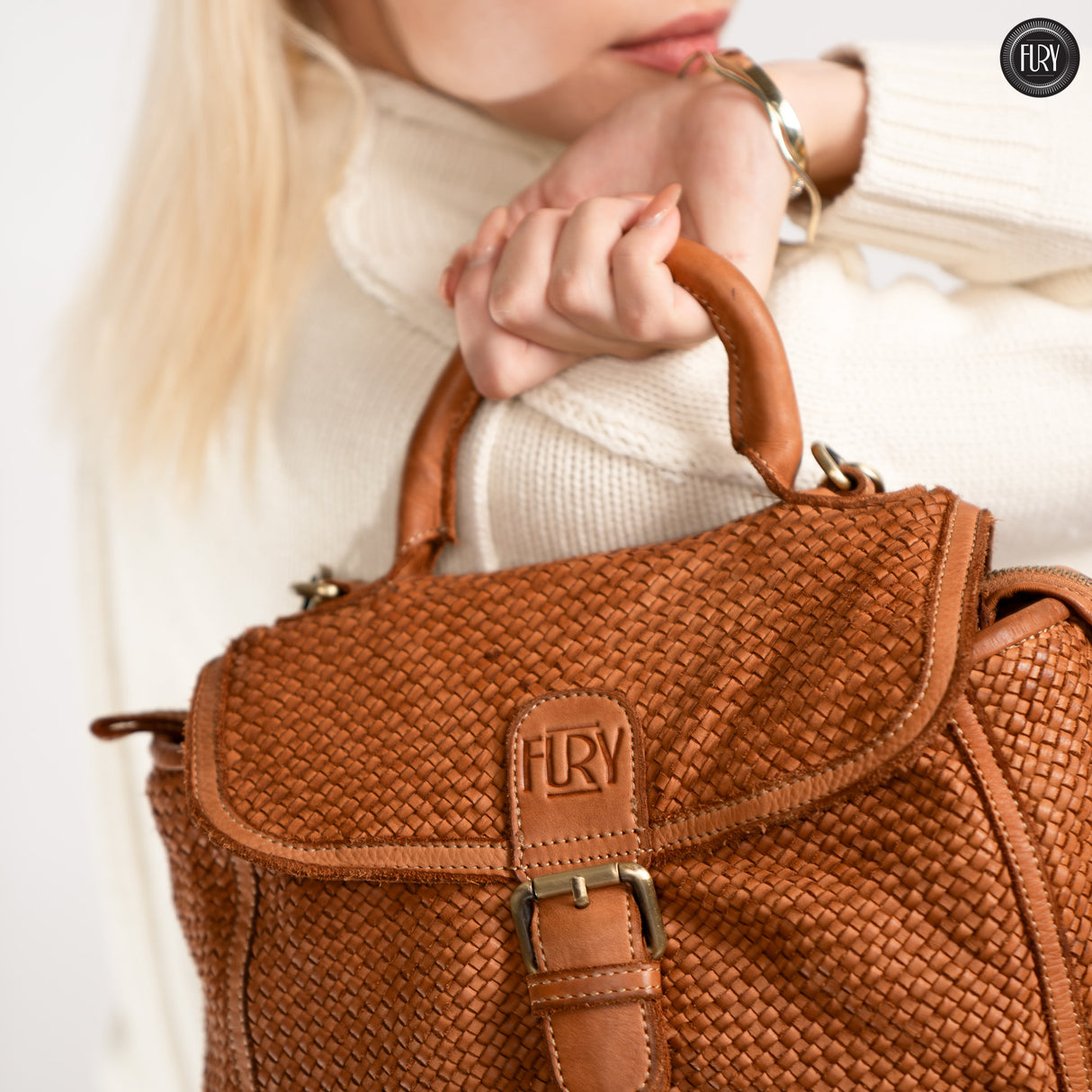 Borsa Camilla aus geflochtenem Leder