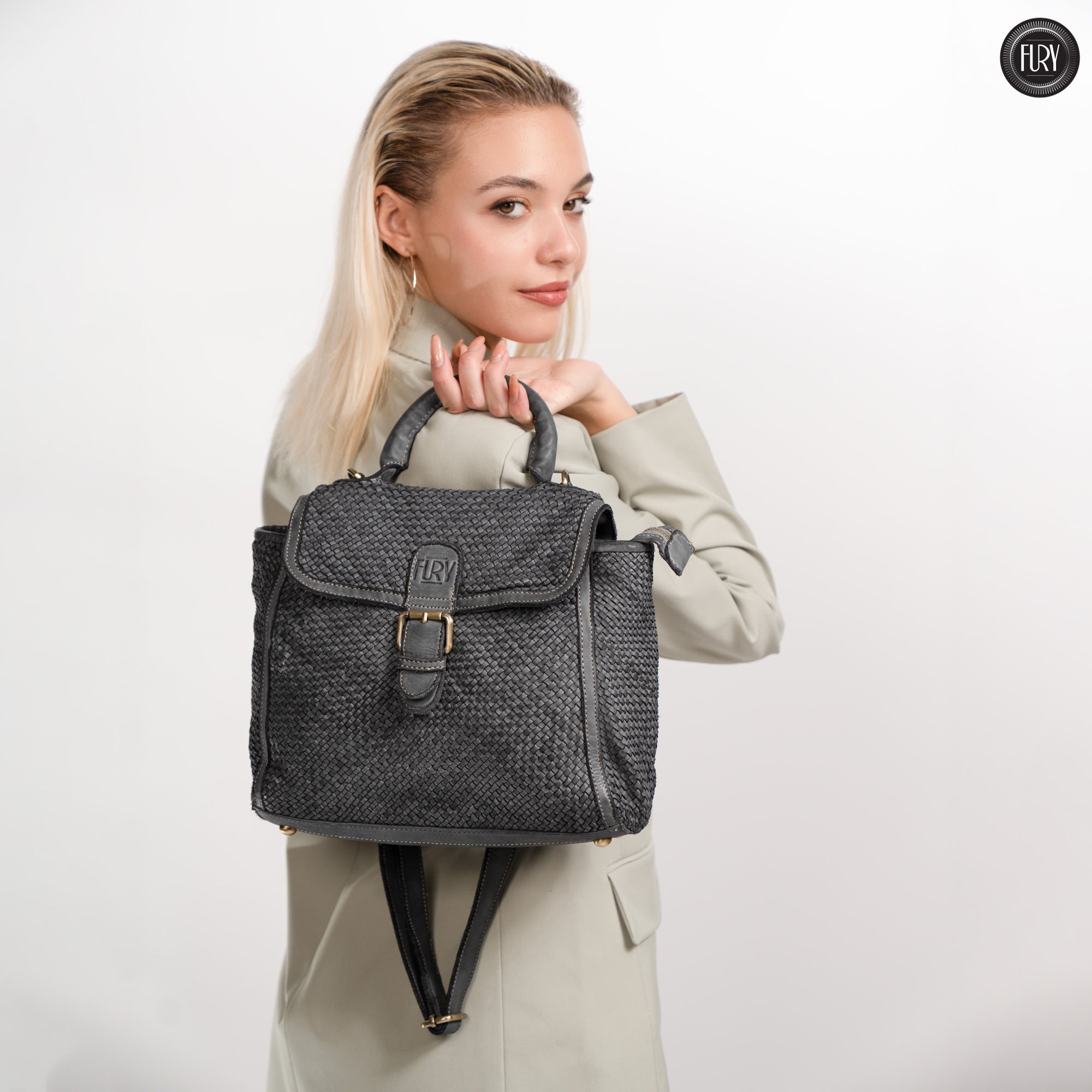 Borsa Camilla aus geflochtenem Leder