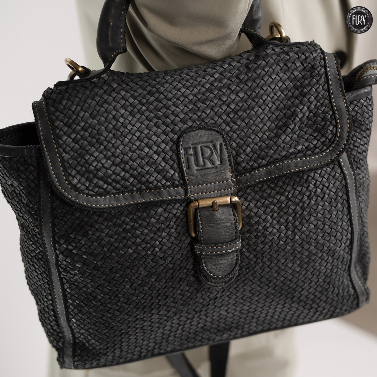 Borsa Camilla aus geflochtenem Leder