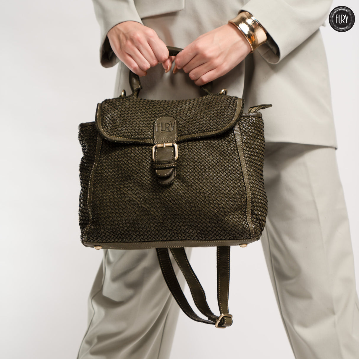 Borsa Camilla aus geflochtenem Leder
