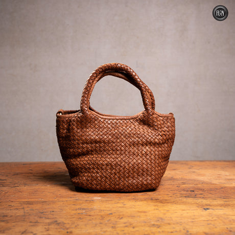 Alba gewebte Lederhandtasche
