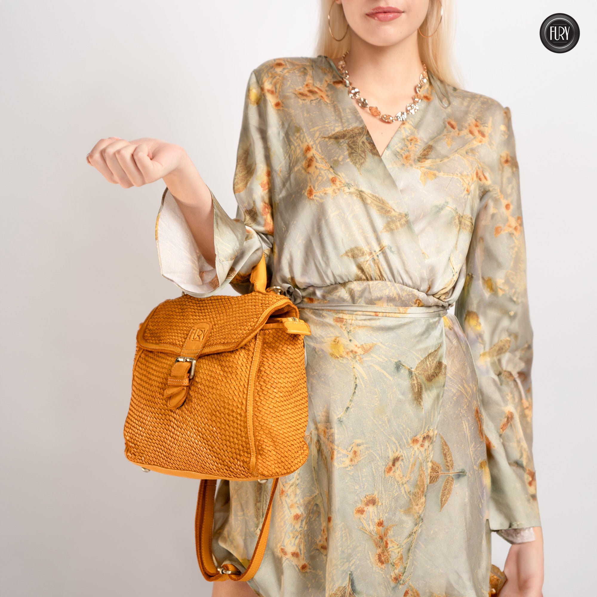 Borsa Camilla aus geflochtenem Leder