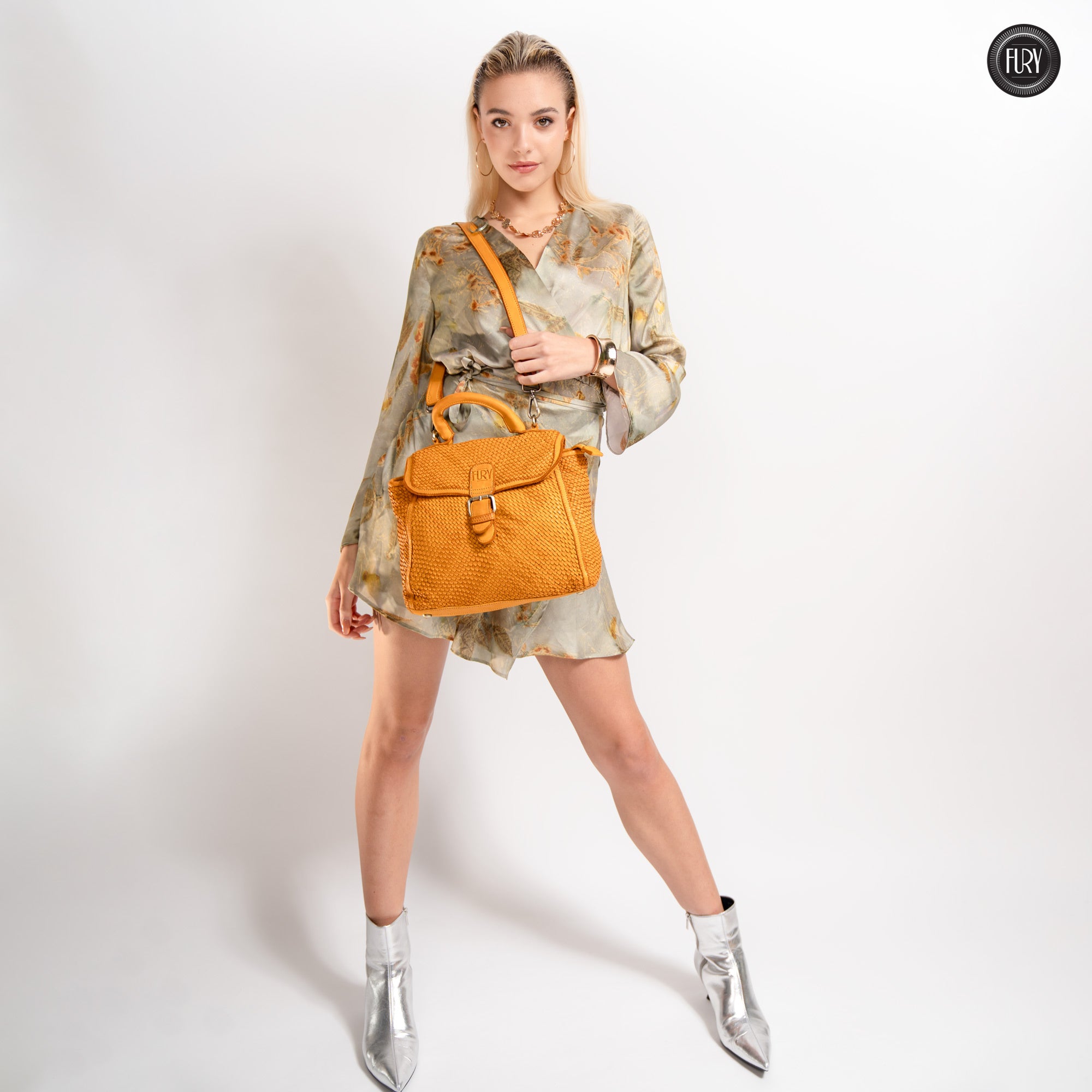 Borsa Camilla aus geflochtenem Leder
