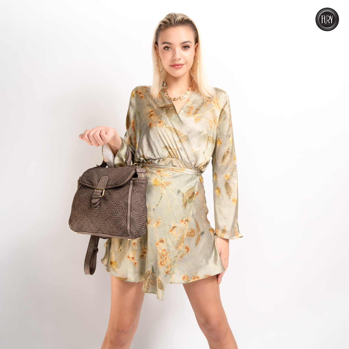 Borsa Camilla aus geflochtenem Leder