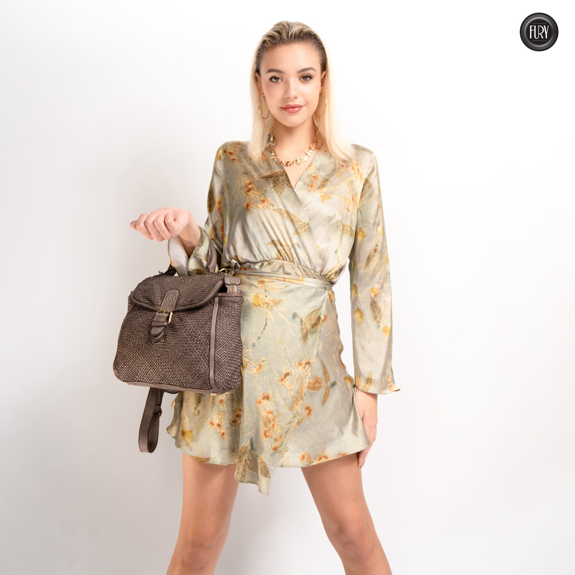 Borsa Camilla aus geflochtenem Leder
