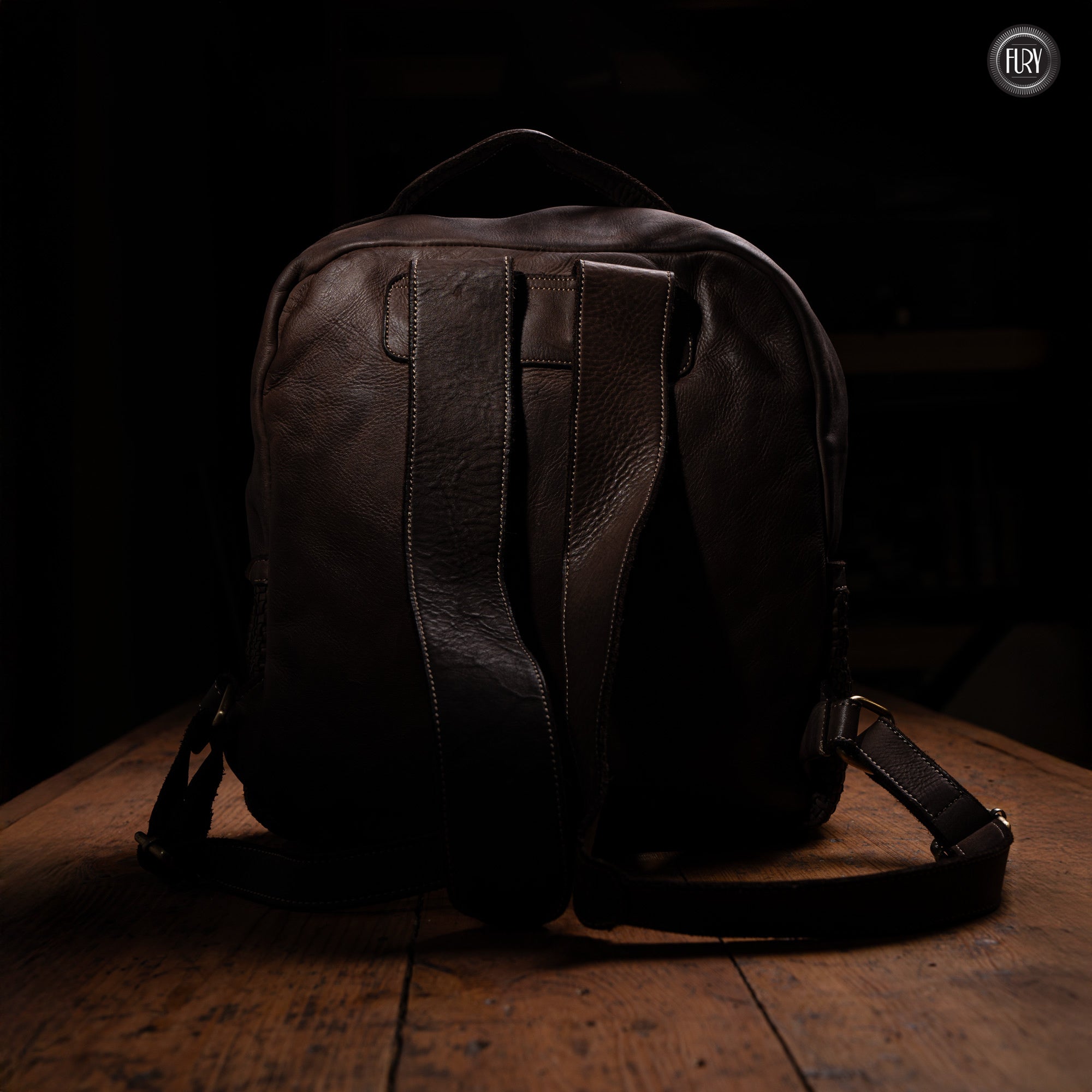 David Rucksack in gewebter Leder