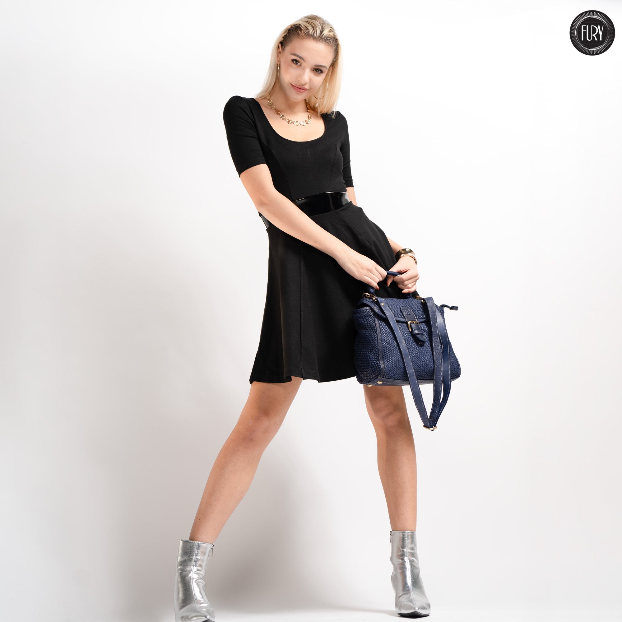 Borsa Camilla aus geflochtenem Leder