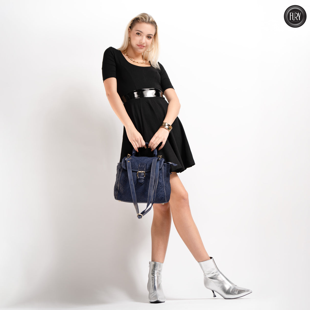 Borsa Camilla aus geflochtenem Leder