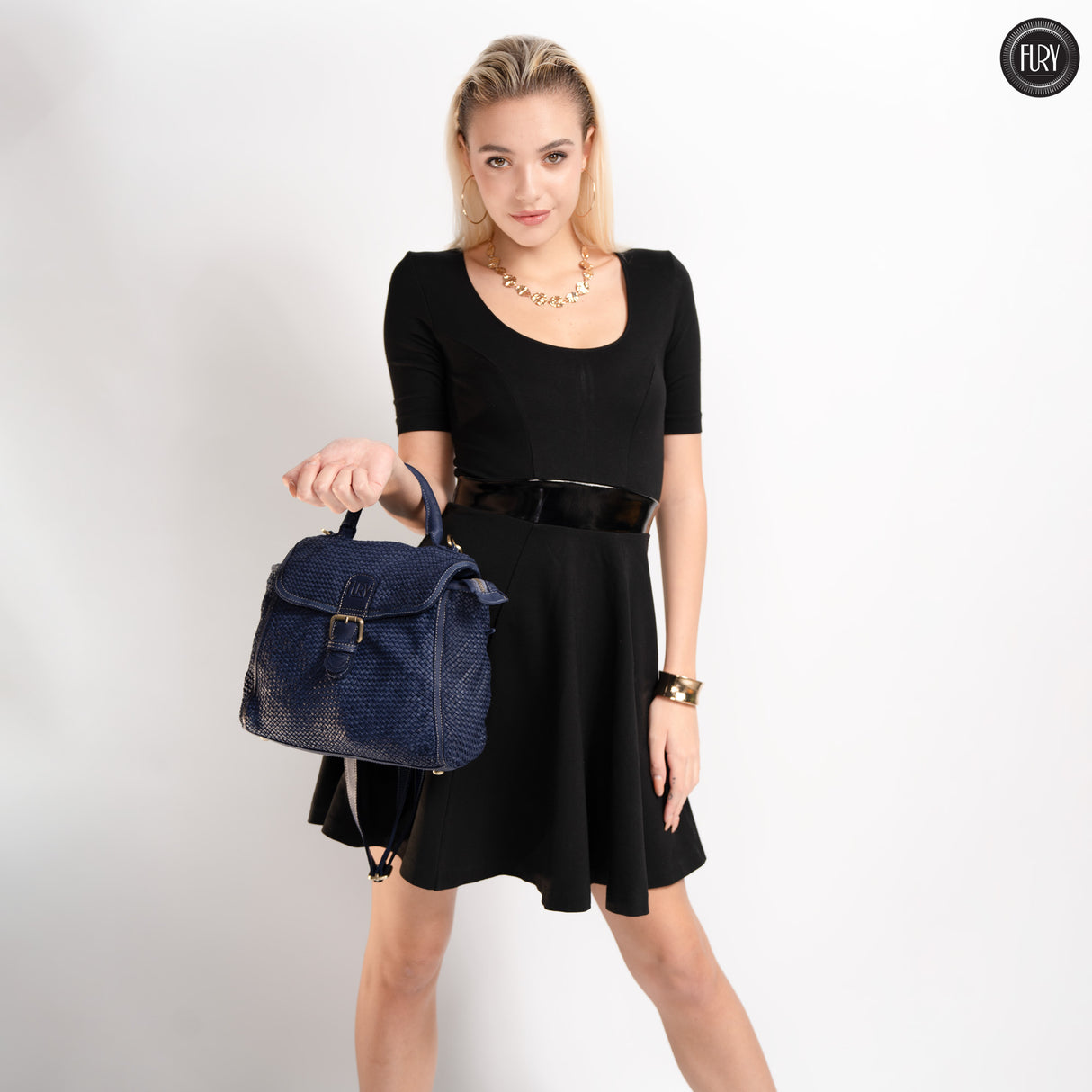 Borsa Camilla aus geflochtenem Leder