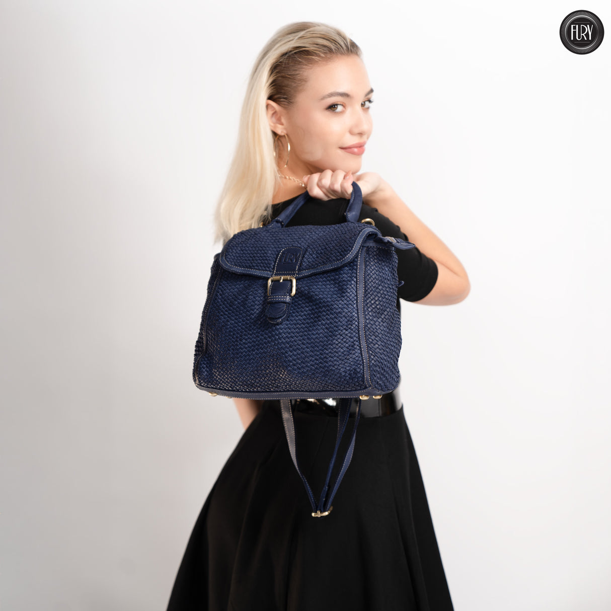 Borsa Camilla aus geflochtenem Leder