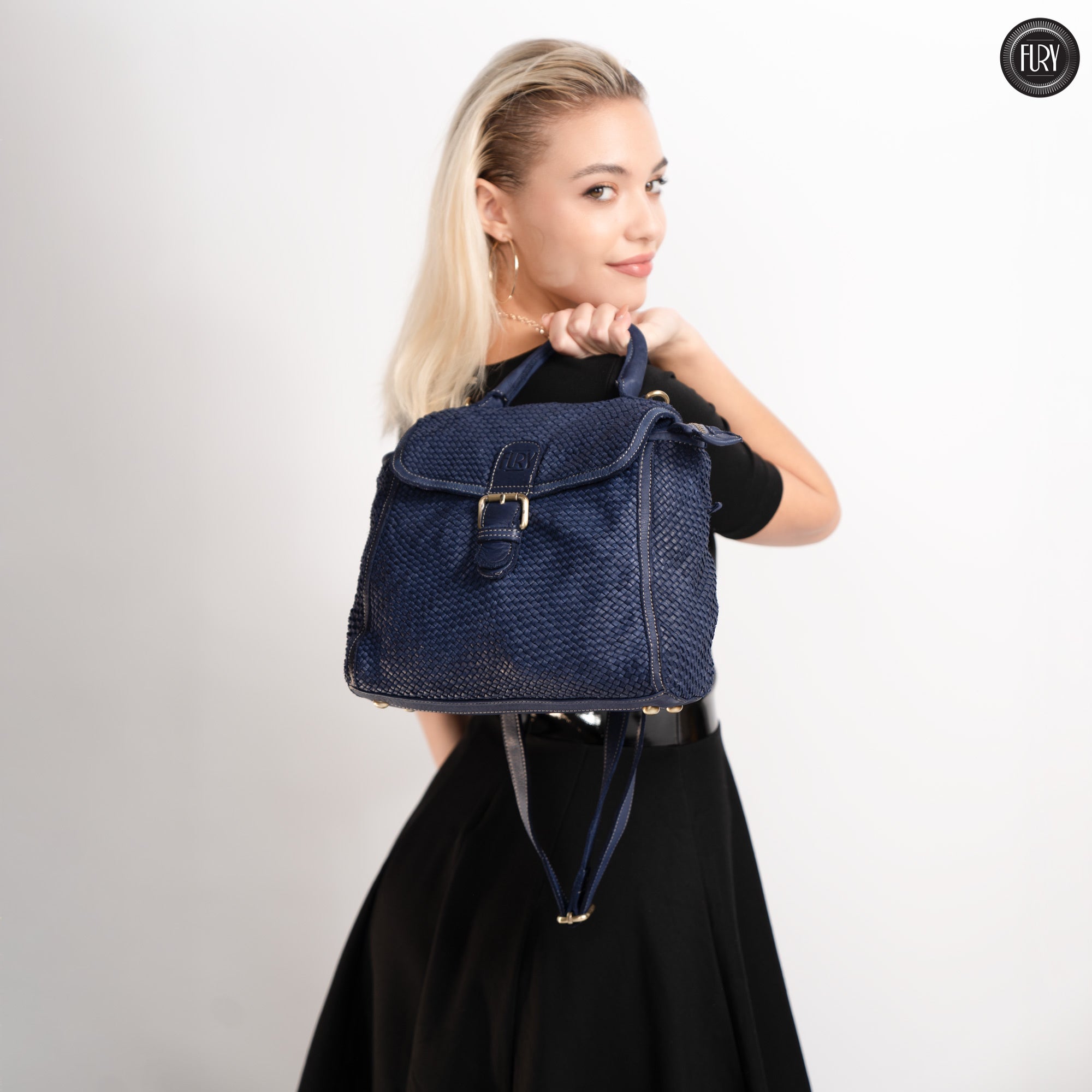 Borsa Camilla aus geflochtenem Leder