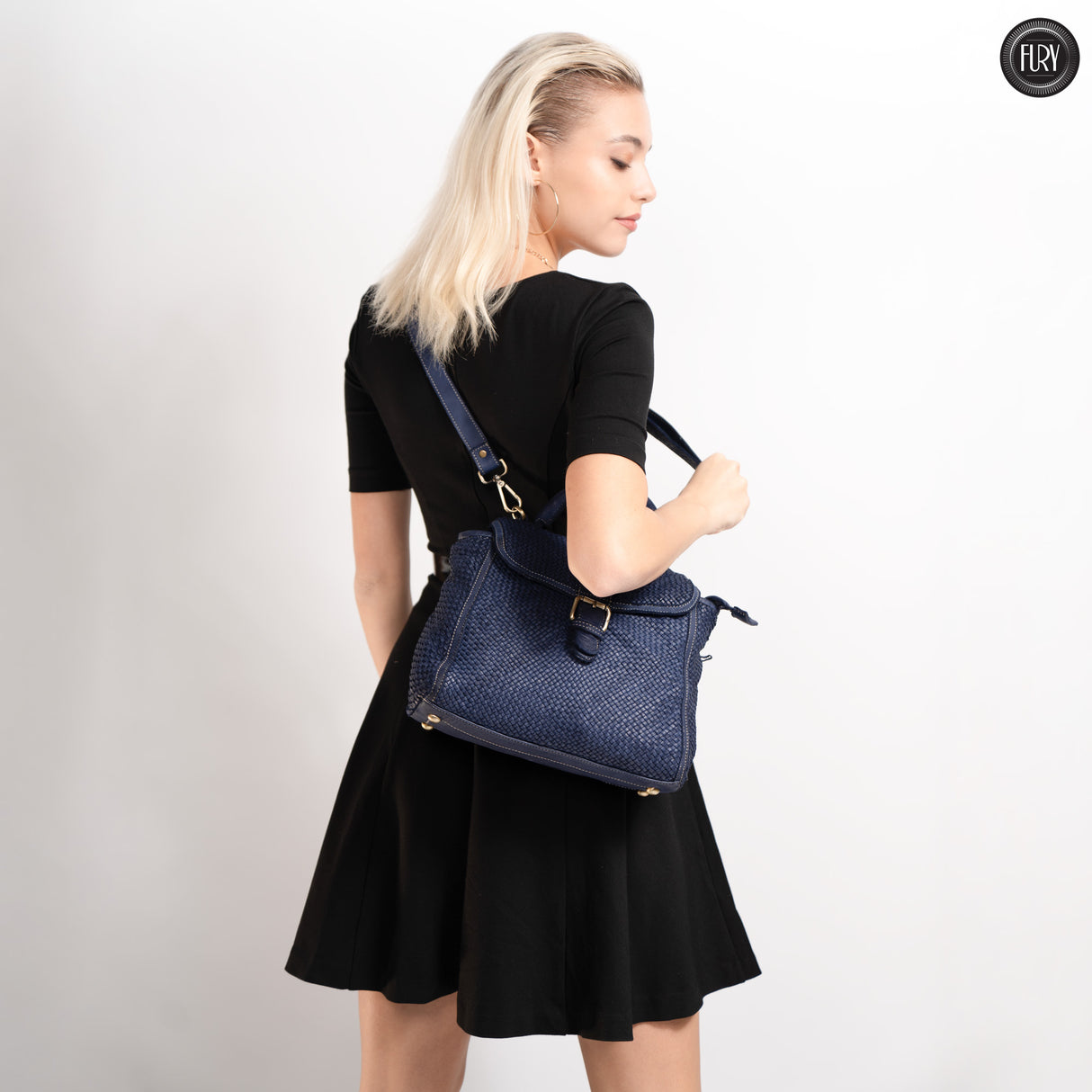 Borsa Camilla aus geflochtenem Leder