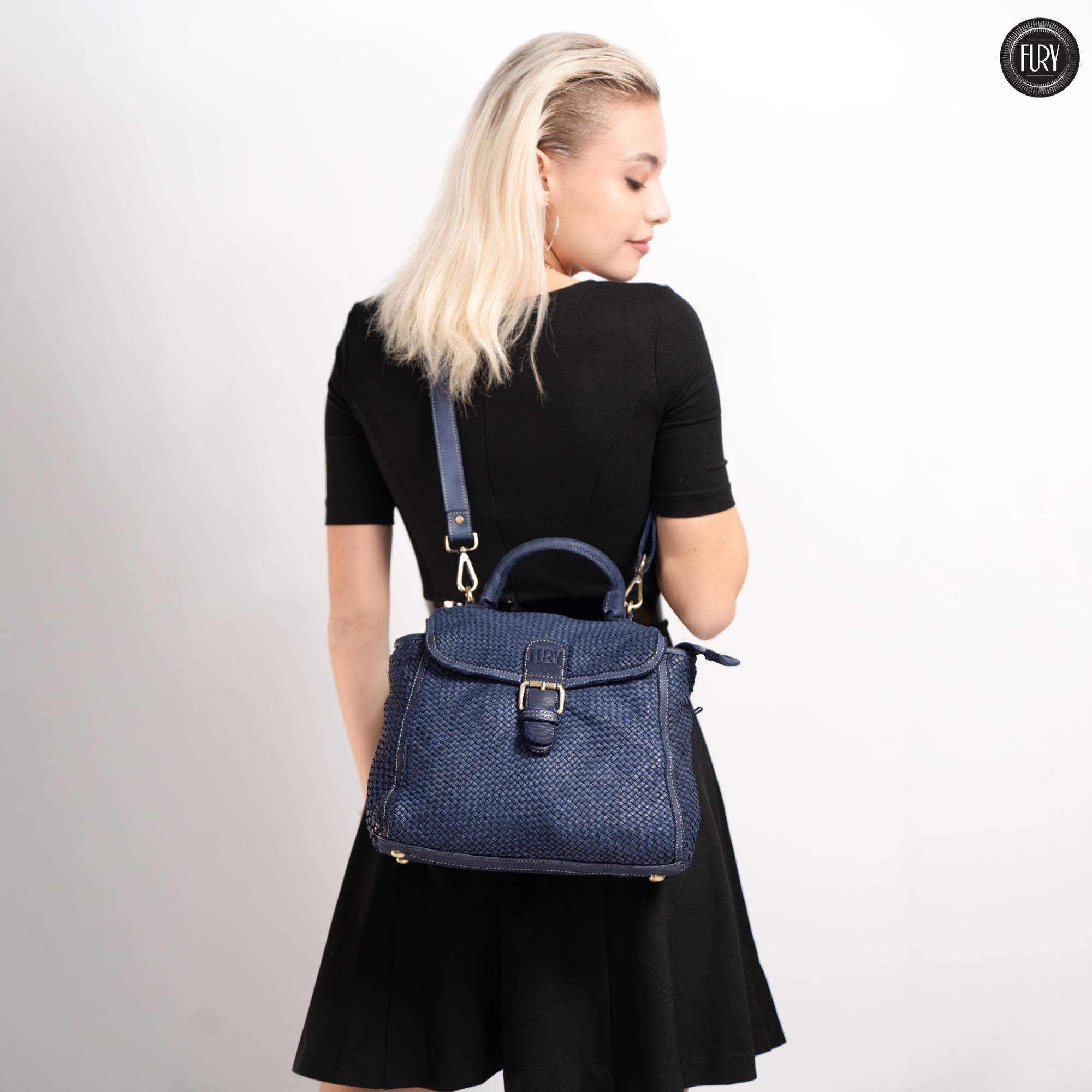 Borsa Camilla aus geflochtenem Leder
