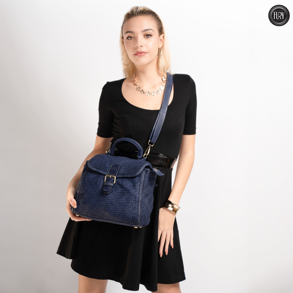 Borsa Camilla aus geflochtenem Leder