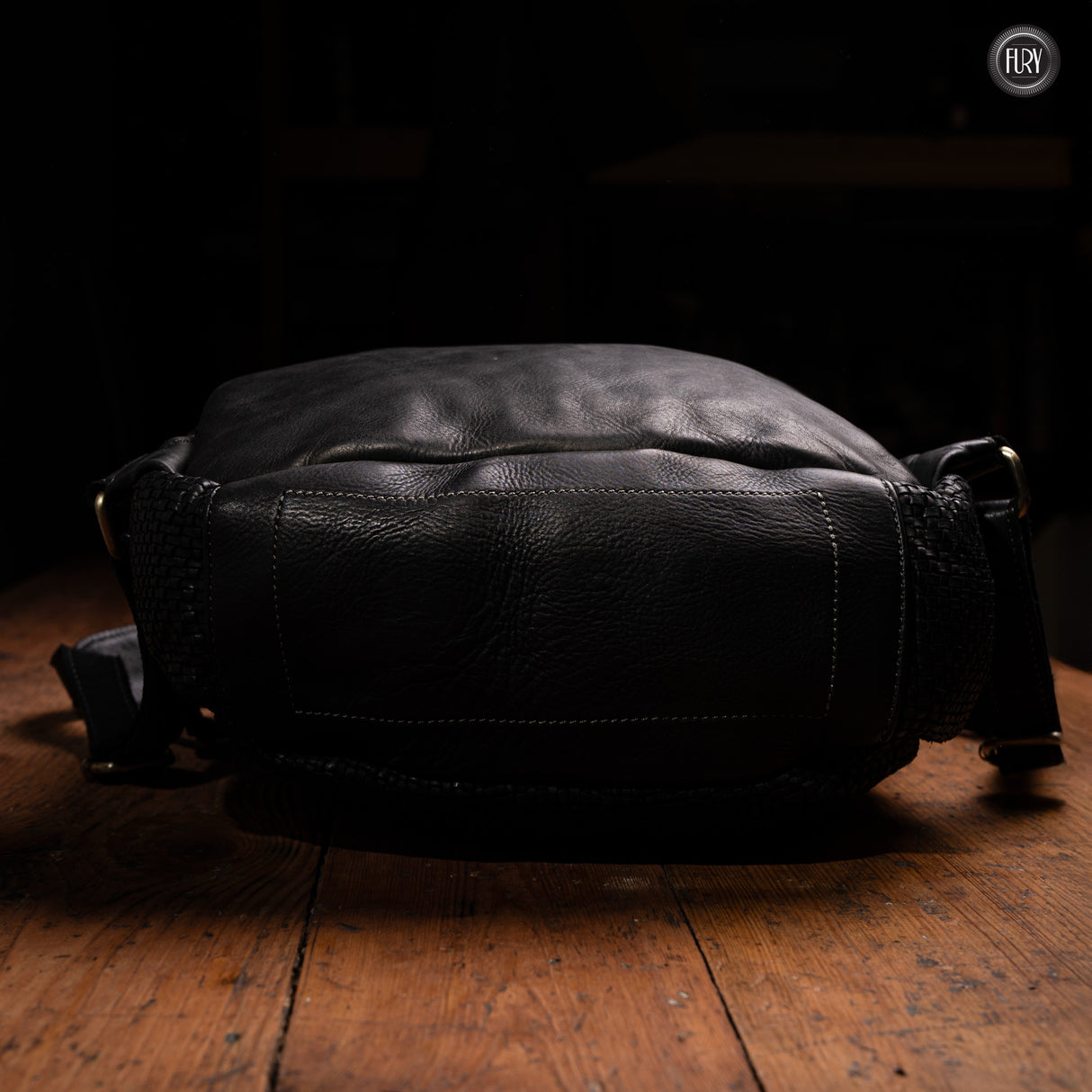 David Rucksack in gewebter Leder