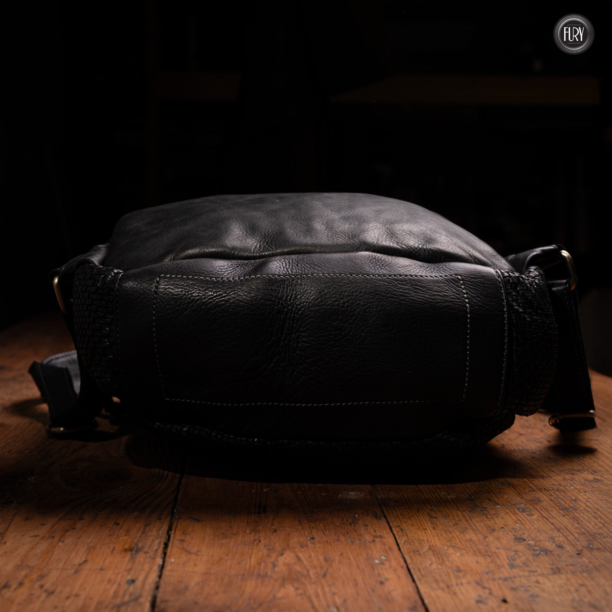 David Rucksack in gewebter Leder