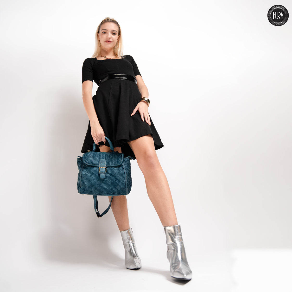 Borsa Camilla aus geflochtenem Leder