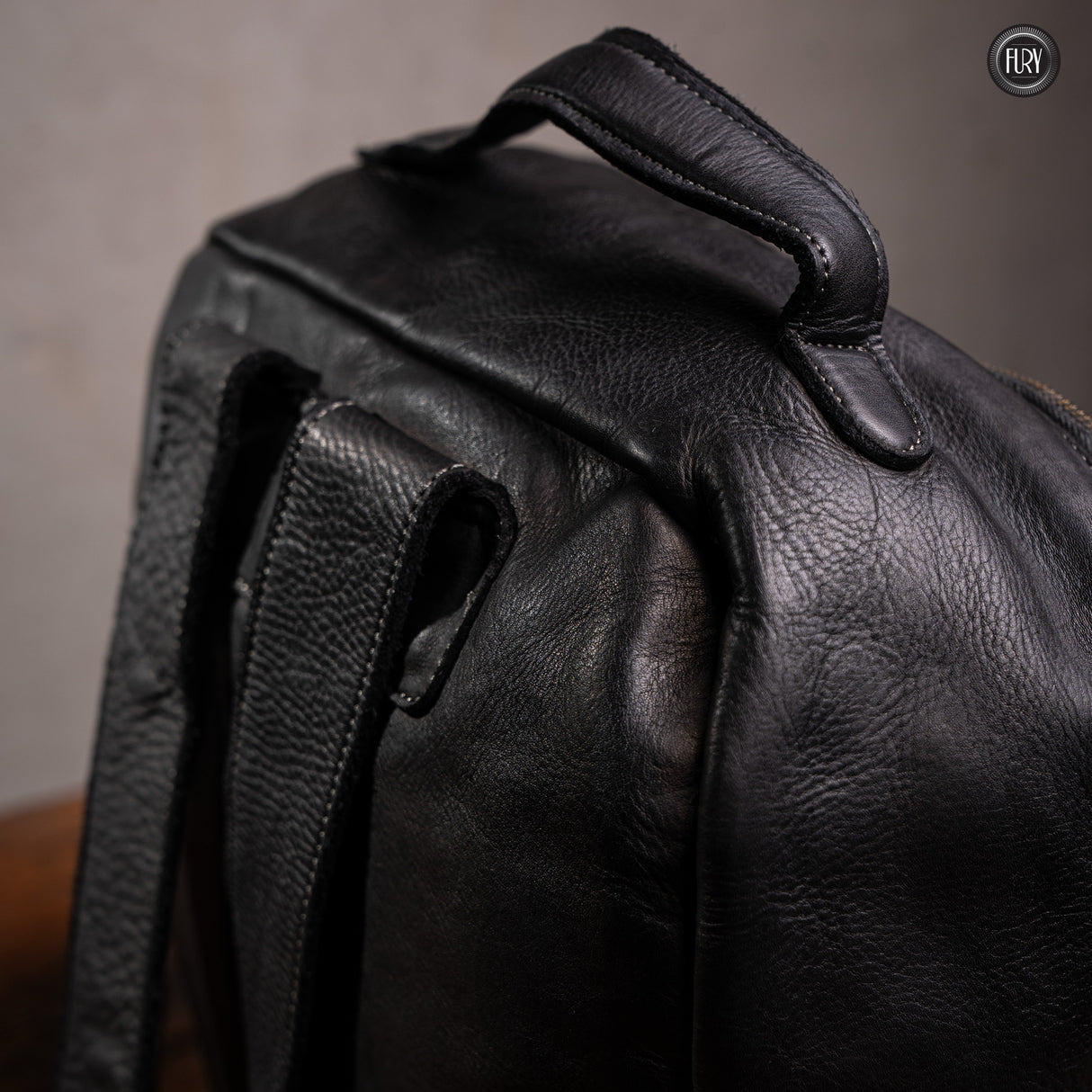 David Rucksack in gewebter Leder