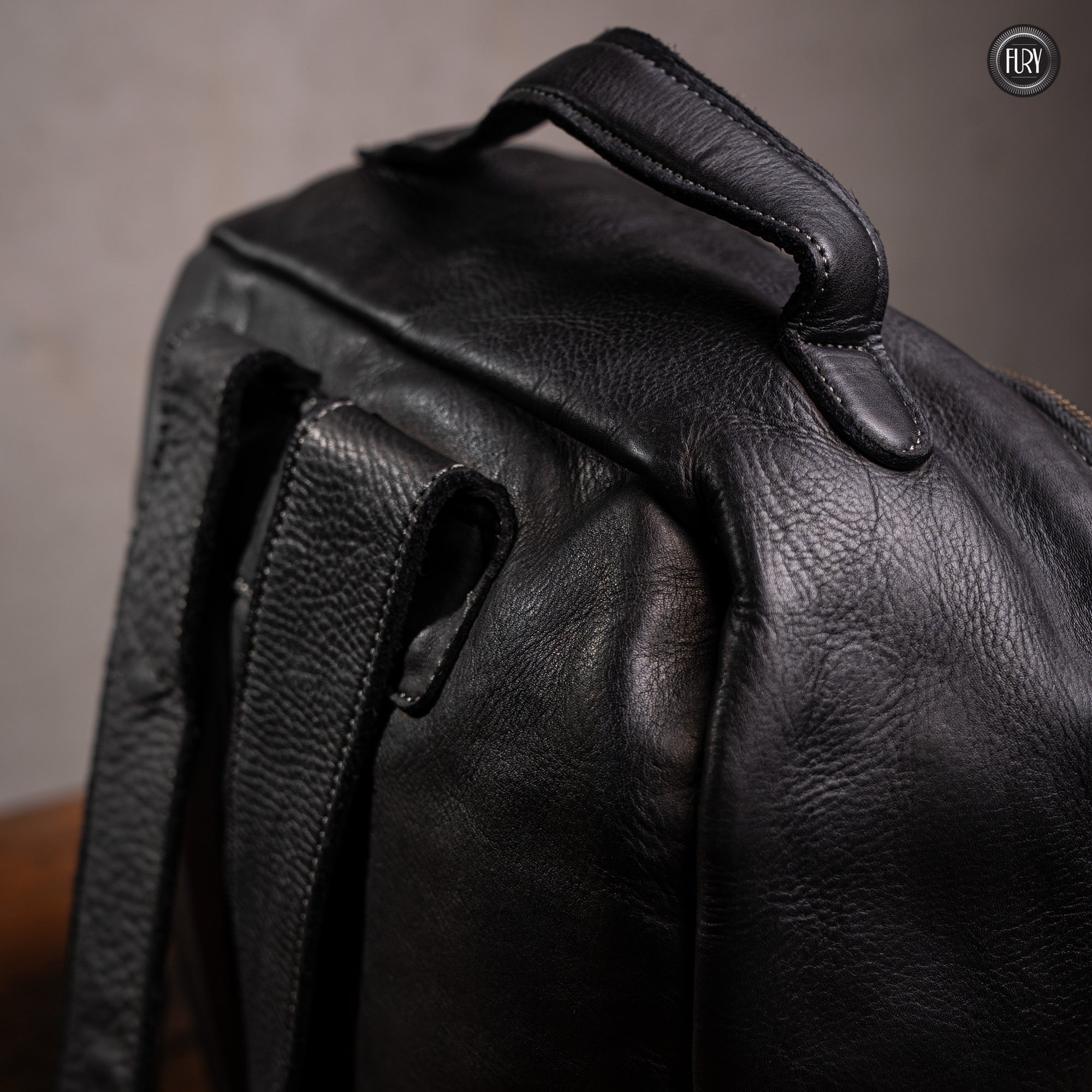David Rucksack in gewebter Leder