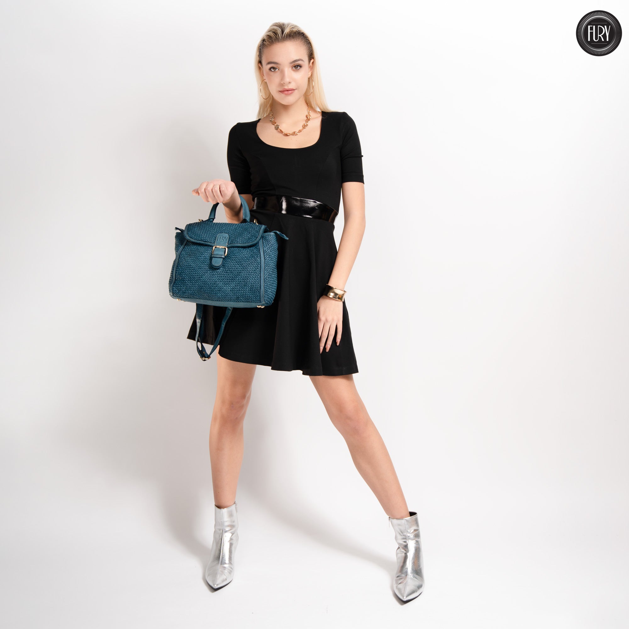 Borsa Camilla aus geflochtenem Leder
