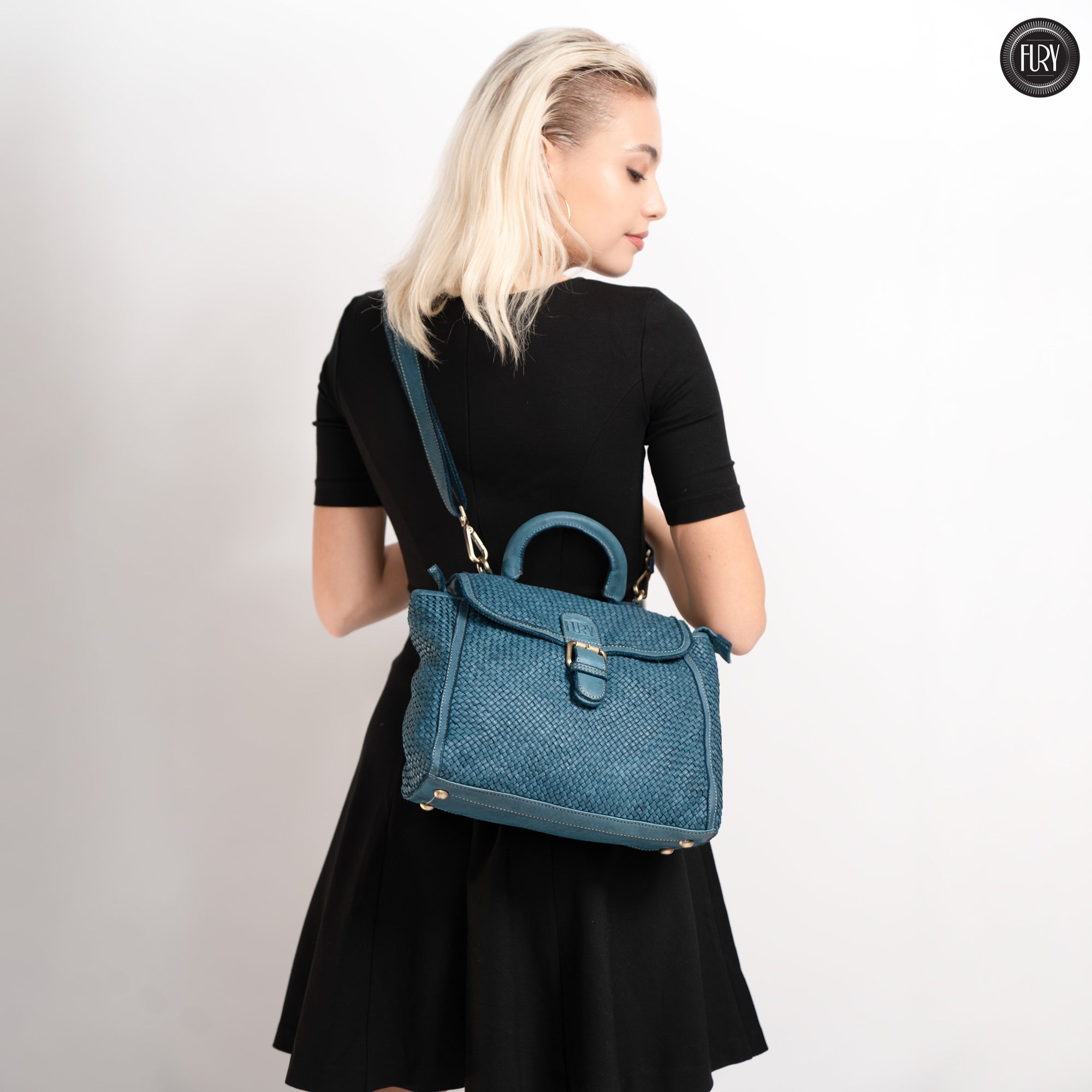 Borsa Camilla aus geflochtenem Leder