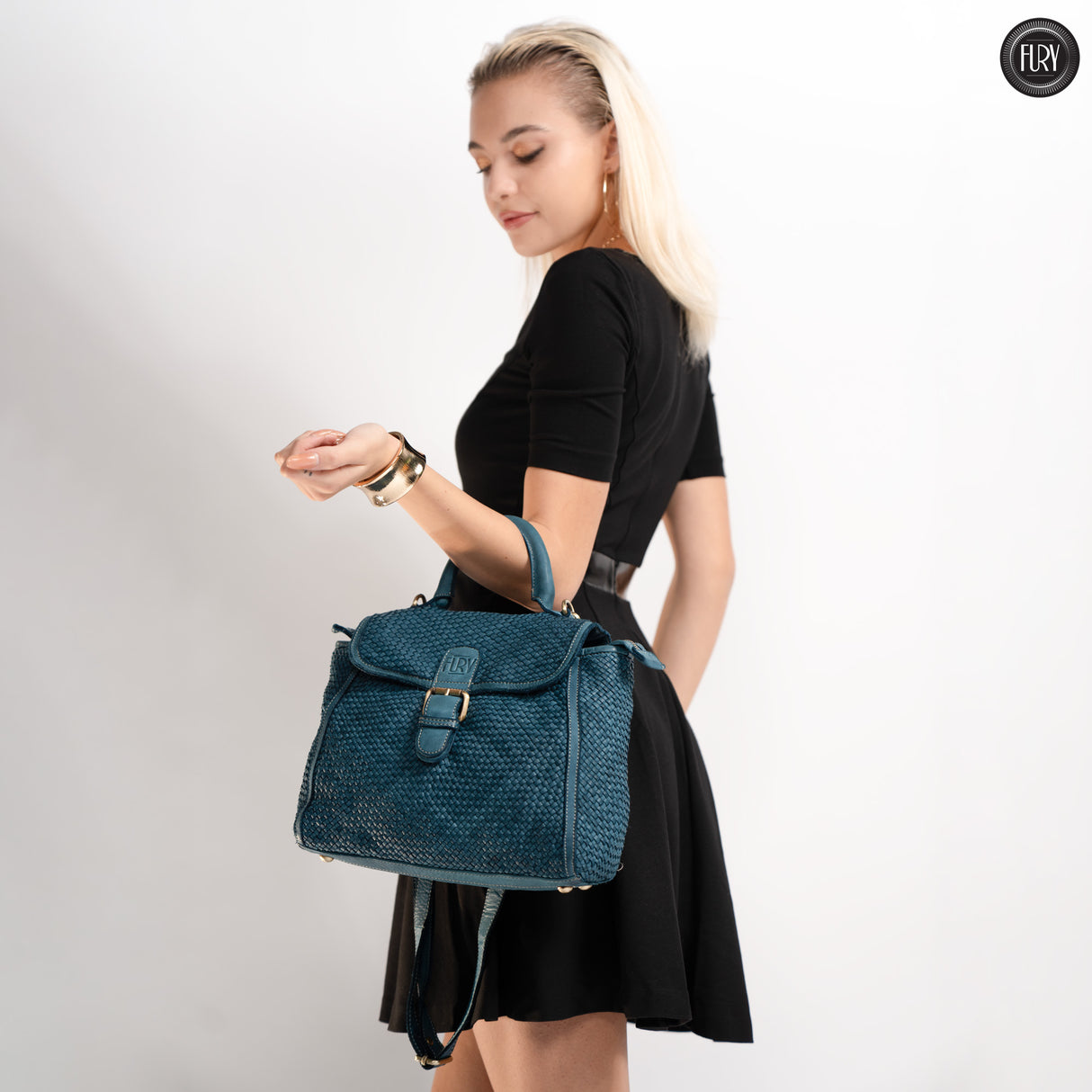 Borsa Camilla aus geflochtenem Leder