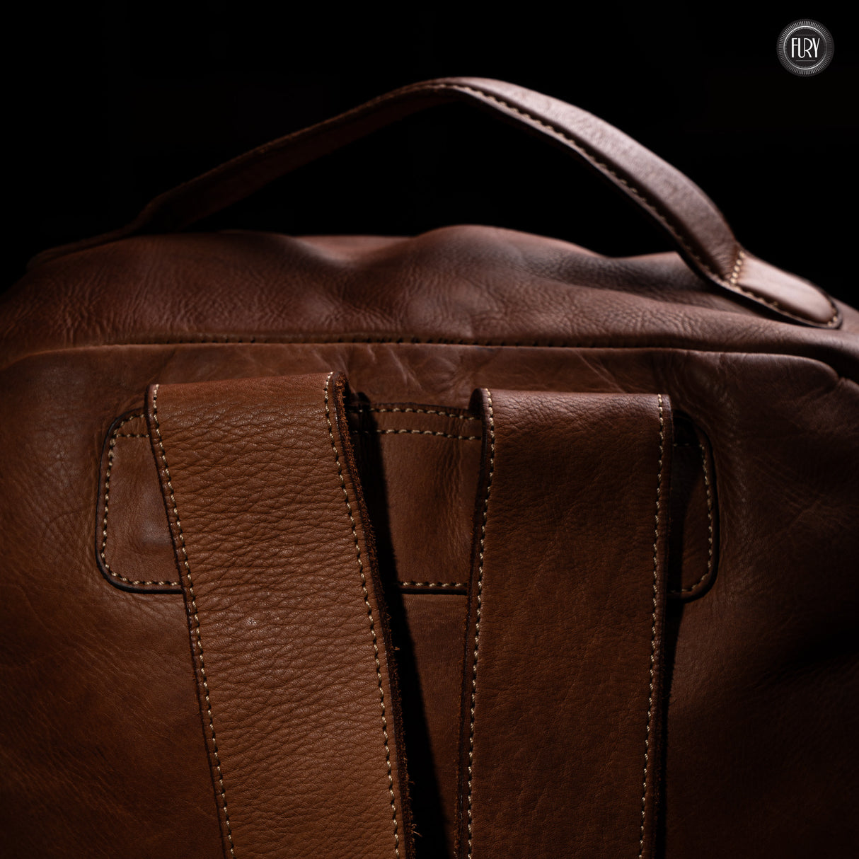 David Rucksack in gewebter Leder